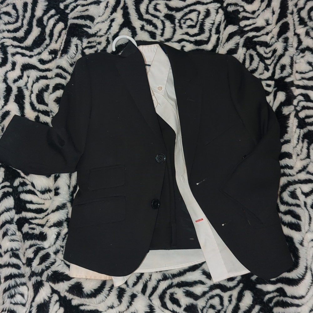 Boys two piece with button down why shirt
